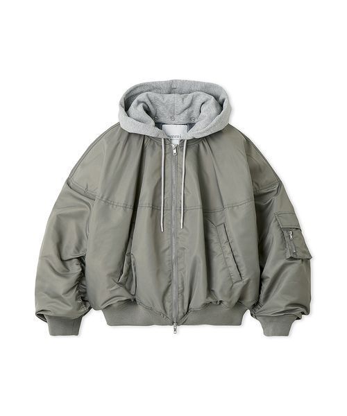 フード付き2wayボンバーブルゾン（ブルゾン）｜emmi（エミ）の