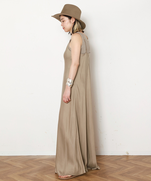 EVERYDAY I LIKE.（エヴリディアイライク）の「* Cu/R Camisole Dress（ワンピース・レディース・タン/ベージュ/ブラック・36/38）」の22枚目の写真