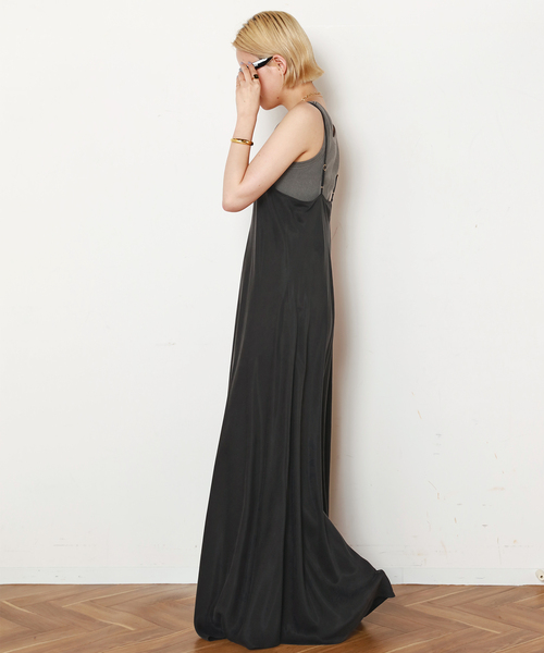 EVERYDAY I LIKE.（エヴリディアイライク）の「* Cu/R Camisole Dress（ワンピース・レディース・タン/ベージュ/ブラック・36/38）」の19枚目の写真