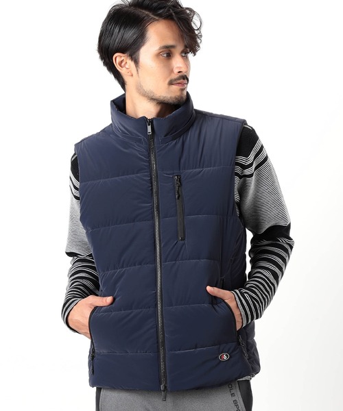 NICOLE CLUB FOR MEN(ニコルクラブフォーメン)の「【NICOLE SPORTS】ロゴデザインパテッドベスト(ダウンベスト・メンズ・ブラック/ネイビー・MEDIUM/LARGE/X-LARGE)」の8枚目の写真