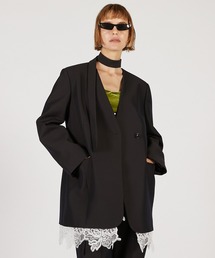 【値下げ】プランクプロジェクト　カラミジャケット　半袖　ブラック JACKET