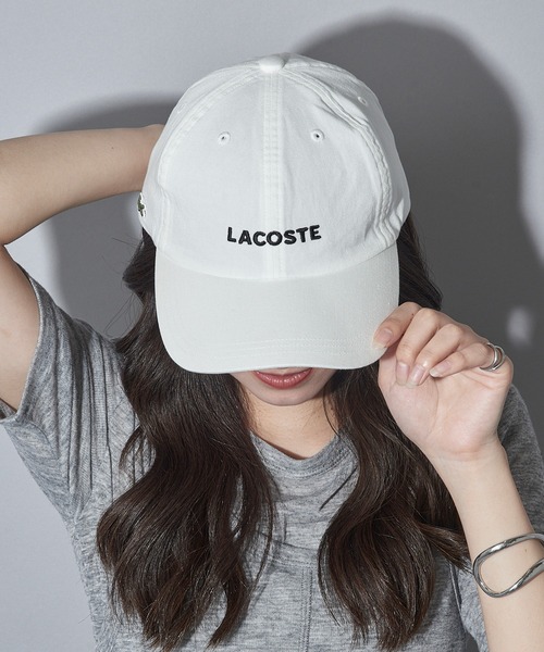 LACOSTE(ラコステ)の「【LACOSTE】ロゴキャップ L1316 CBS(キャップ・メンズ・ホワイト/ブルー・FREE)」の1枚目の写真