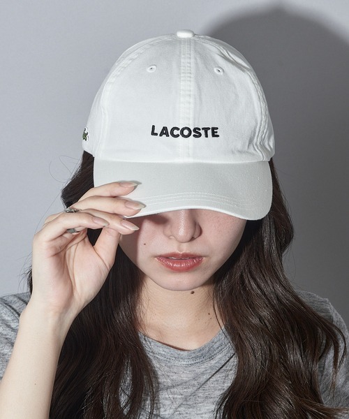 LACOSTE(ラコステ)の「【LACOSTE】ロゴキャップ L1316 CBS(キャップ・メンズ・ホワイト/ブルー・FREE)」の3枚目の写真