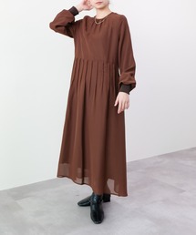 TEVALT | ピンタック配色ワンピース(ワンピース)