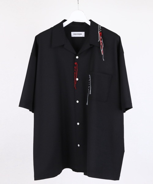 DISCOVERED（ディスカバード）の「DISCOVERED SUMMER WOOL LOOPING SHIRTS（シャツ/ブラウス・メンズ・ブラック/グレー・1/3）」の2枚目の写真