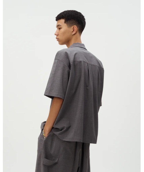 DISCOVERED(ディスカバード)の「DISCOVERED SUMMER WOOL LOOPING SHIRTS(シャツ/ブラウス・メンズ・ブラック/グレー・1/3)」の15枚目の写真