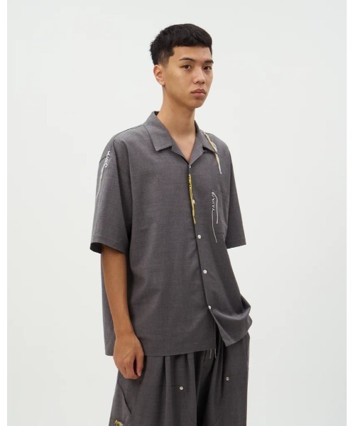 DISCOVERED(ディスカバード)の「DISCOVERED SUMMER WOOL LOOPING SHIRTS(シャツ/ブラウス・メンズ・ブラック/グレー・1/3)」の16枚目の写真