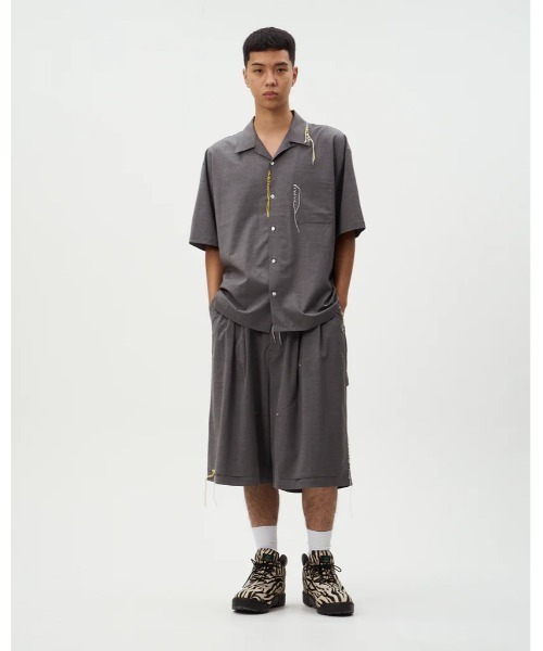 DISCOVERED(ディスカバード)の「DISCOVERED SUMMER WOOL LOOPING SHIRTS(シャツ/ブラウス・メンズ・ブラック/グレー・1/3)」の17枚目の写真