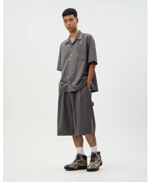 DISCOVERED(ディスカバード)の「DISCOVERED SUMMER WOOL LOOPING SHIRTS(シャツ/ブラウス・メンズ・ブラック/グレー・1/3)」の5枚目の写真