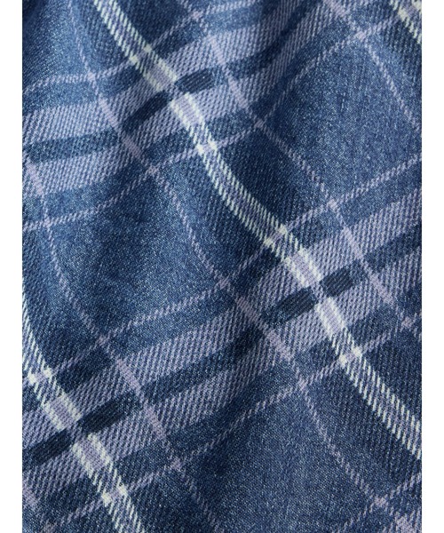 GAP デニム プレイド ミニスカート　タグ付き GAP（ギャップ）の「デニム プレイド ミニスカート（デニムスカート