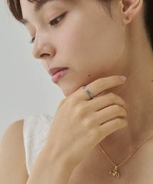【 金属アレルギー対応 】カラービジュー エターナルリング サージカルステンレス