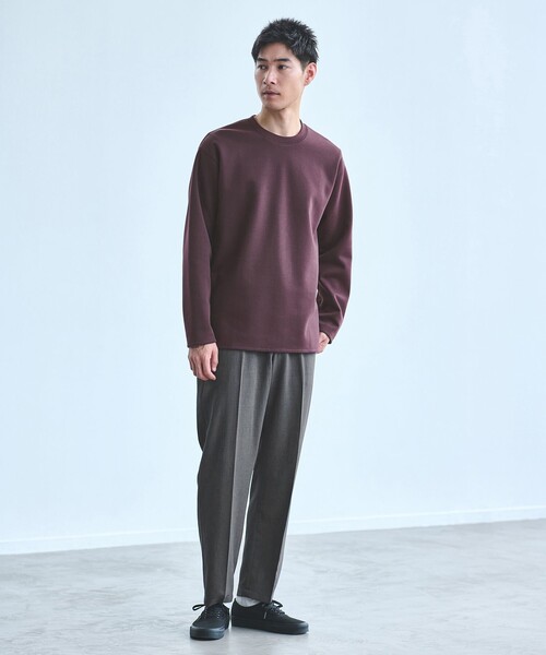 ダブルフェイス クルーネック カットソー（Tシャツ/カットソー