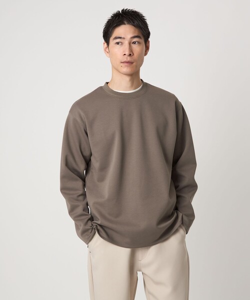 セール】ダブルフェイス クルーネック カットソー（Tシャツ/カットソー