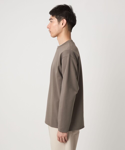 新品タグ付き　定価2.8万　エブール ダブルラッセルクルーネックカットソー ダブルフェイス クルーネック カットソー｜グリーンレーベル