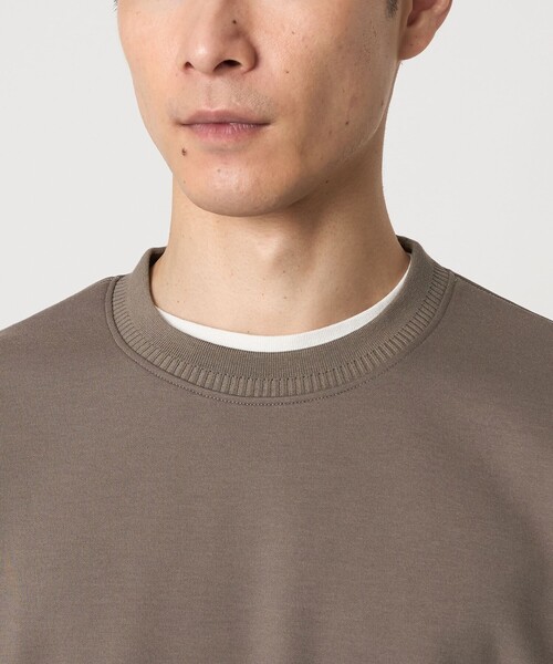 green label relaxing（グリーンレーベルリラクシング）の「ダブルフェイス クルーネック カットソー（Tシャツ/カットソー・メンズ・ダークグレー/モカ/ホワイト/ワインレッド・S/M/L/XL/XXL）」の20枚目の写真