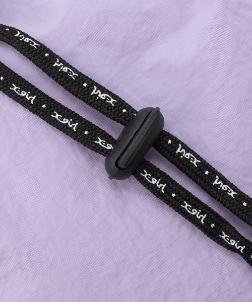 X-girl Stages(エックスガールステージス)の「3ポケットミニバックパック(バックパック/リュック・キッズ・カーキ/ラベンダー/ブラック・F)」の12枚目の写真