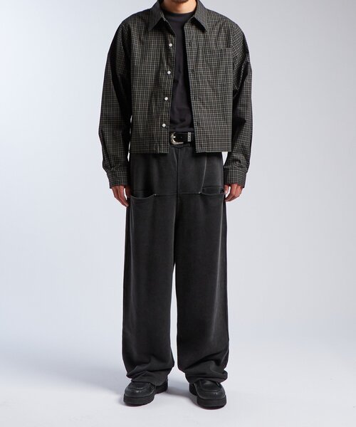 WHO'S WHO gallery（フーズフーギャラリー）の「【KOOKY'N/クーキー】クロップドチェックシャツ　※２サイズ展開（シャツ/ブラウス・メンズ・グリーン/ブラック・SMALL/MEDIUM）」の9枚目の写真