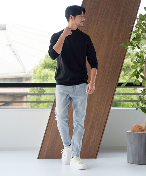 BEAUTY&YOUTH UNITED ARROWS（ビューティーアンドユースユナイテッドアローズ）の「【WEB限定 WARDROBE SMART】NEOスキン デニム スキニーパンツ（デニムパンツ・メンズ・コバルトブルー/ネイビー/ブラック/ライトブルー・S/M/L/XL）」の22枚目の写真