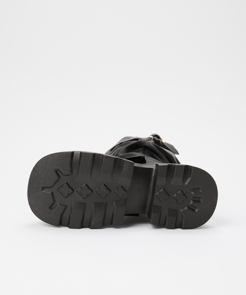 NuNuNa(ヌヌナ)の「【NuNuNa】ベルテッド厚底エンジニアカバーブーツ(ブーツ・レディース・ブラウン/ブラック・L/M/S)」の14枚目の写真