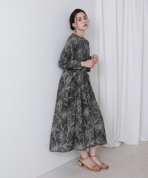 Bou Jeloud（ブージュルード）の「フラワー柄ワンピース（ワンピース・レディース・ピンク/ブラック・38）」の3枚目の写真