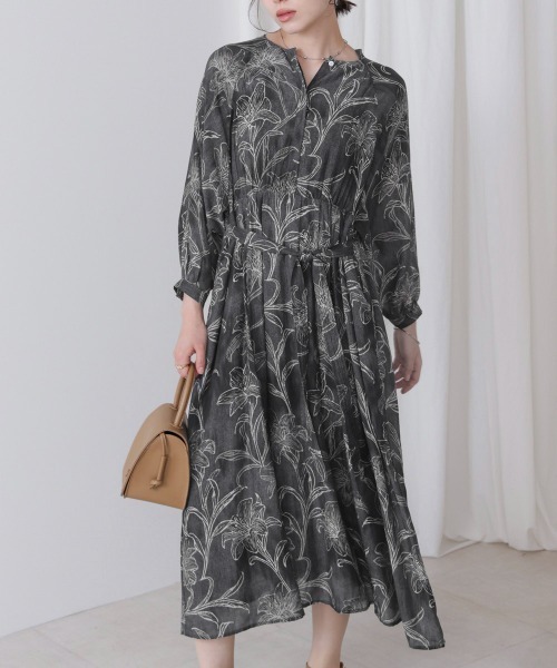 Bou Jeloud（ブージュルード）の「フラワー柄ワンピース（ワンピース・レディース・ピンク/ブラック・38）」の7枚目の写真