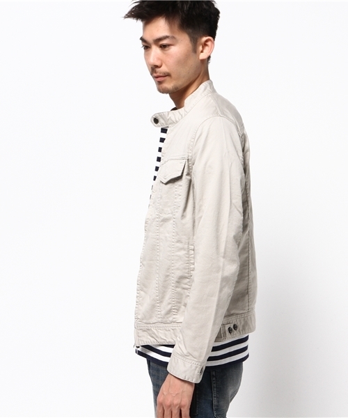 SABLE CLUTCH（セーブルクラッチ）の「CHINO STRETCH RAIDERS G JEAN（ライダースジャケット・メンズ・ベージュ/ブラック/ライトベージュ・SMALL/MEDIUM/LARGE/X-LARGE）」の18枚目の写真