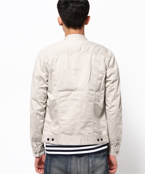 SABLE CLUTCH（セーブルクラッチ）の「CHINO STRETCH RAIDERS G JEAN（ライダースジャケット・メンズ・ベージュ/ブラック/ライトベージュ・SMALL/MEDIUM/LARGE/X-LARGE）」の19枚目の写真