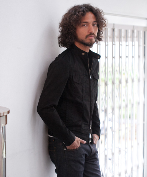 SABLE CLUTCH（セーブルクラッチ）の「CHINO STRETCH RAIDERS G JEAN（ライダースジャケット・メンズ・ベージュ/ブラック/ライトベージュ・SMALL/MEDIUM/LARGE/X-LARGE）」の4枚目の写真