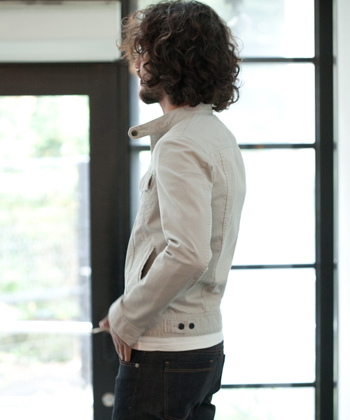 SABLE CLUTCH（セーブルクラッチ）の「CHINO STRETCH RAIDERS G JEAN（ライダースジャケット・メンズ・ベージュ/ブラック/ライトベージュ・SMALL/MEDIUM/LARGE/X-LARGE）」の6枚目の写真