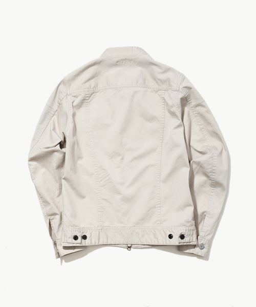 SABLE CLUTCH（セーブルクラッチ）の「CHINO STRETCH RAIDERS G JEAN（ライダースジャケット・メンズ・ベージュ/ブラック/ライトベージュ・SMALL/MEDIUM/LARGE/X-LARGE）」の12枚目の写真