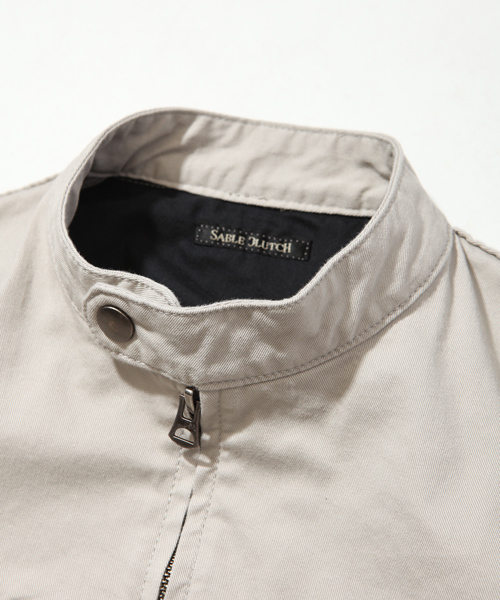 SABLE CLUTCH（セーブルクラッチ）の「CHINO STRETCH RAIDERS G JEAN（ライダースジャケット・メンズ・ベージュ/ブラック/ライトベージュ・SMALL/MEDIUM/LARGE/X-LARGE）」の13枚目の写真