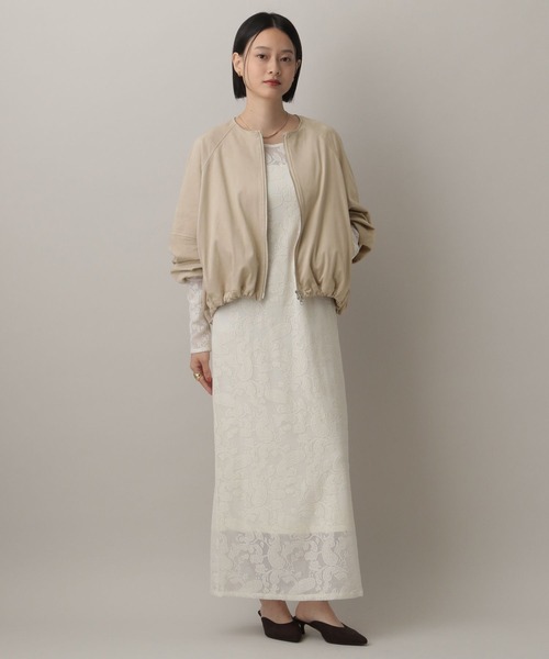 A part by(アパートバイ)の「アソートノーカラーブルゾン(ブルゾン・レディース・ブラック/ベージュ・FREE)」の7枚目の写真