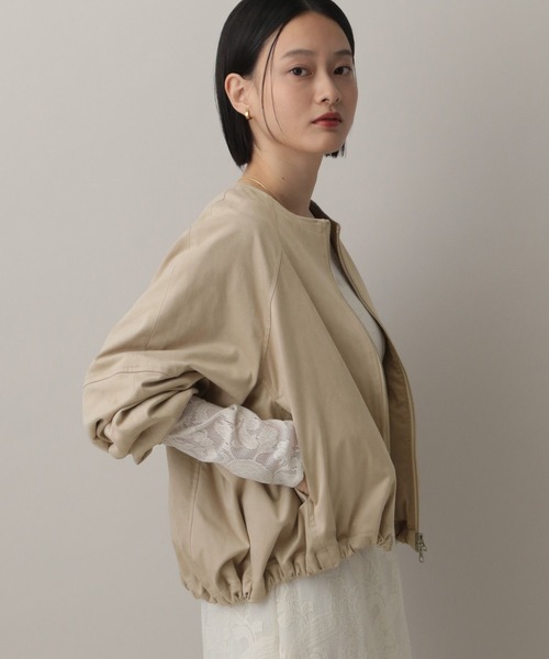 A part by(アパートバイ)の「アソートノーカラーブルゾン(ブルゾン・レディース・ブラック/ベージュ・FREE)」の10枚目の写真