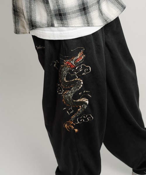 Subciety（サブサエティ）の「Souvenir velour pants（その他パンツ・メンズ・ブラック/オリーブ/ネイビー・SMALL/MEDIUM/LARGE/X-LARGE）」の21枚目の写真