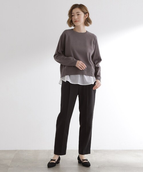 grove(グローブ)の「裾切替レイヤードタンク(タンクトップ・レディース・ブルー系その他4/ホワイト系5/オフホワイト・03/02/01/04/05)」の5枚目の写真