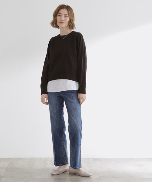 grove(グローブ)の「裾切替レイヤードタンク(タンクトップ・レディース・ブルー系その他4/ホワイト系5/オフホワイト・03/02/01/04/05)」の9枚目の写真