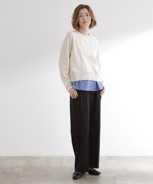 grove(グローブ)の「裾切替レイヤードタンク(タンクトップ・レディース・ブルー系その他4/ホワイト系5/オフホワイト・03/02/01/04/05)」の13枚目の写真