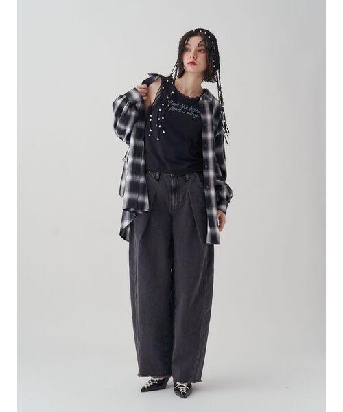 jouetie（ジュエティ）の「レースラインストーンロゴタンクトップ（タンクトップ・レディース・レッド/その他2/ブラック/オフホワイト・MEDIUM）」の20枚目の写真