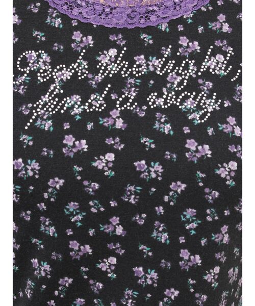 jouetie（ジュエティ）の「レースラインストーンロゴタンクトップ（タンクトップ・レディース・レッド/その他2/ブラック/オフホワイト・MEDIUM）」の7枚目の写真