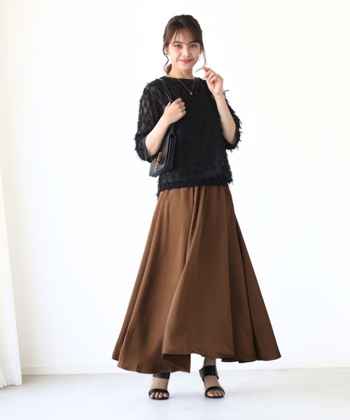 Ehre style(エーレスタイル)の「Tシャツ卒業!私の主役服フリンジトップス(シャツ/ブラウス・レディース・ブルー/ホワイト/ブラック・FREE)」の13枚目の写真