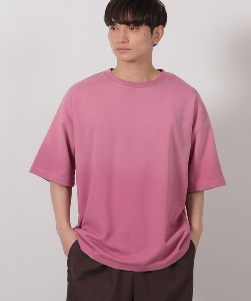 LAKOLE（ラコレ）の「グラデ加工TEE / 586872（Tシャツ/カットソー・メンズ・ブラック/レッド/グリーン・MEDIUM/LARGE）」の8枚目の写真