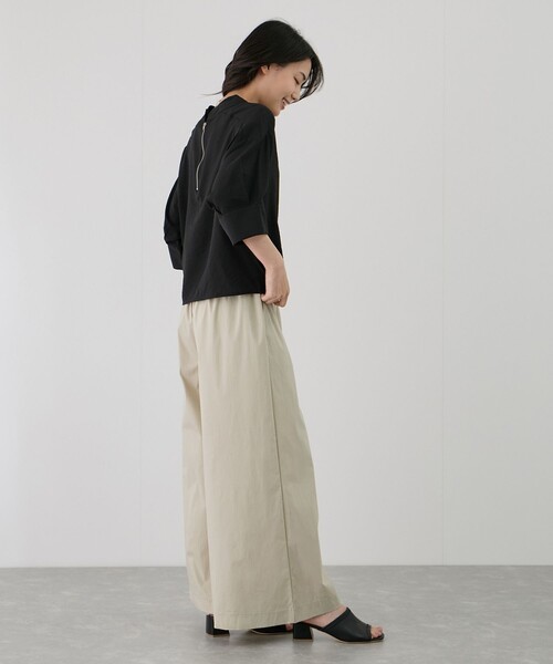 Jayro（ジャイロ）の「後ろZIP5分袖シャツ（シャツ/ブラウス・レディース・ダークブラウン/ブラック/ホワイト系その他・FREE）」の12枚目の写真