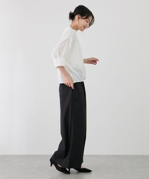 Jayro（ジャイロ）の「後ろZIP5分袖シャツ（シャツ/ブラウス・レディース・ダークブラウン/ブラック/ホワイト系その他・FREE）」の18枚目の写真