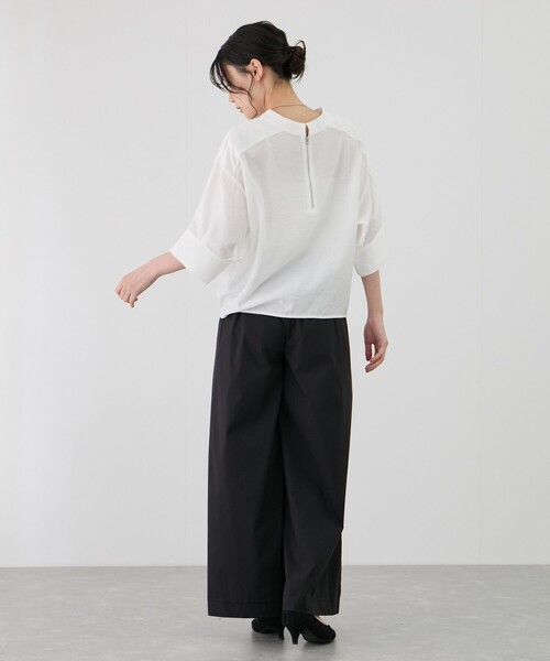 Jayro（ジャイロ）の「後ろZIP5分袖シャツ（シャツ/ブラウス・レディース・ダークブラウン/ブラック/ホワイト系その他・FREE）」の19枚目の写真