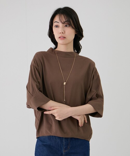 Jayro（ジャイロ）の「後ろZIP5分袖シャツ（シャツ/ブラウス・レディース・ダークブラウン/ブラック/ホワイト系その他・FREE）」の20枚目の写真