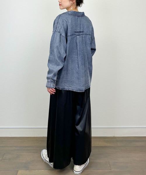 LUGIVA（ルギヴァ）の「【セットアップ可能】フェイクレザーガウチョパンツ（その他パンツ・レディース・ブラック・M）」の3枚目の写真