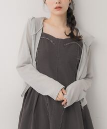 ems excite | ラメ混ZIPパーカー(Tシャツ/カットソー)