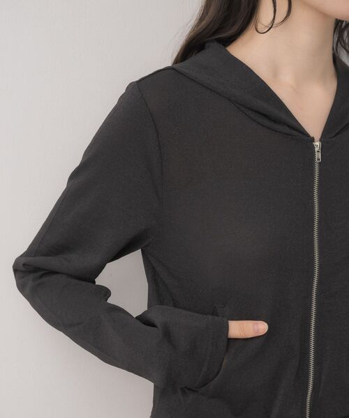 m♡出品 ラメ混ZIPパーカー（Tシャツ/カットソー）｜ems excite（エムズ