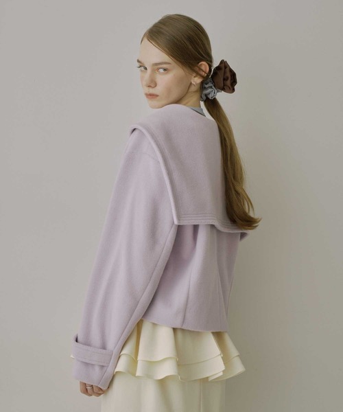 ★もぺ　NO.S PROJECT　セーラーショートコート セーラーカラーショートコート[品番：RPCW0024041]｜ROPE' PICNIC