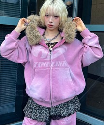 NEWS♡ピンクファーパーカー Lサイズ NEWS♡ピンクファーパーカー Lサイズ セール】オーバーサイズ